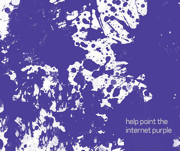help paint the internet purple